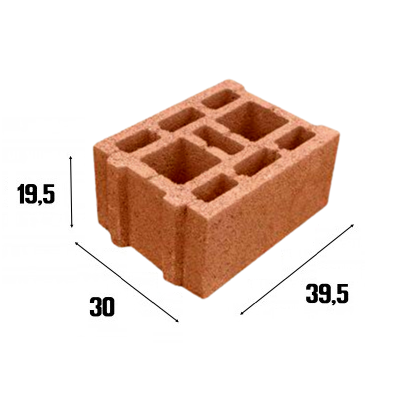 Pumice block 30x19x39